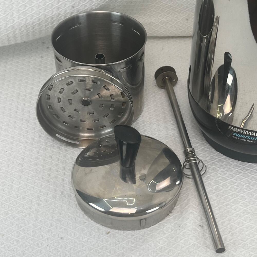 Farberware Superfast 12 Cup Percolator Coffee Maker Complete Tested EUC FCP412 - Picture 6 of 10